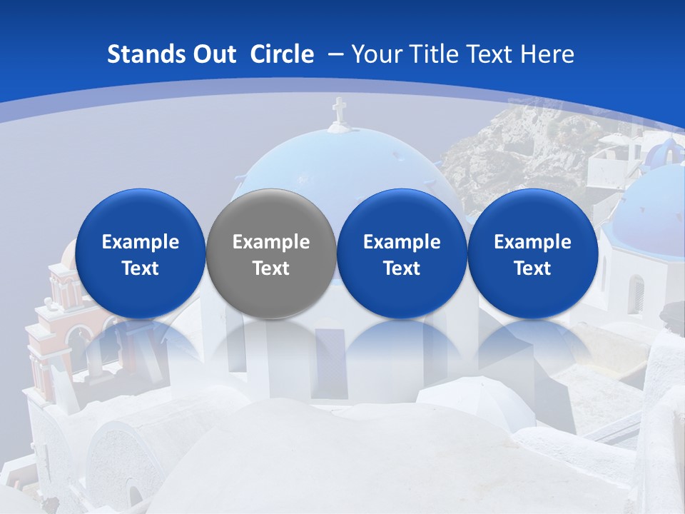 Beautiful View Oia PowerPoint Template
