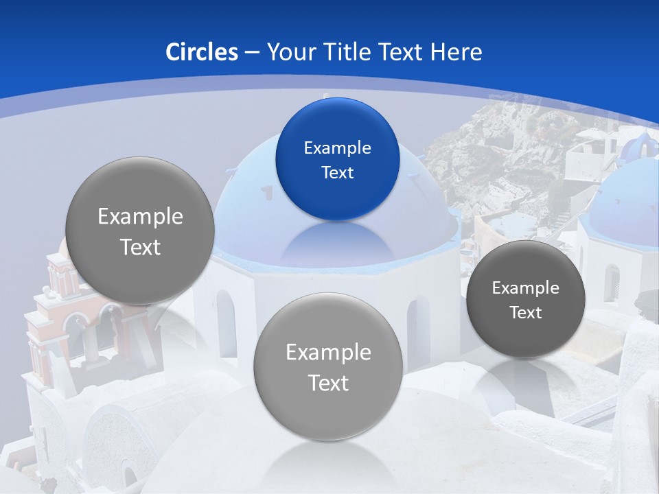 Beautiful View Oia PowerPoint Template