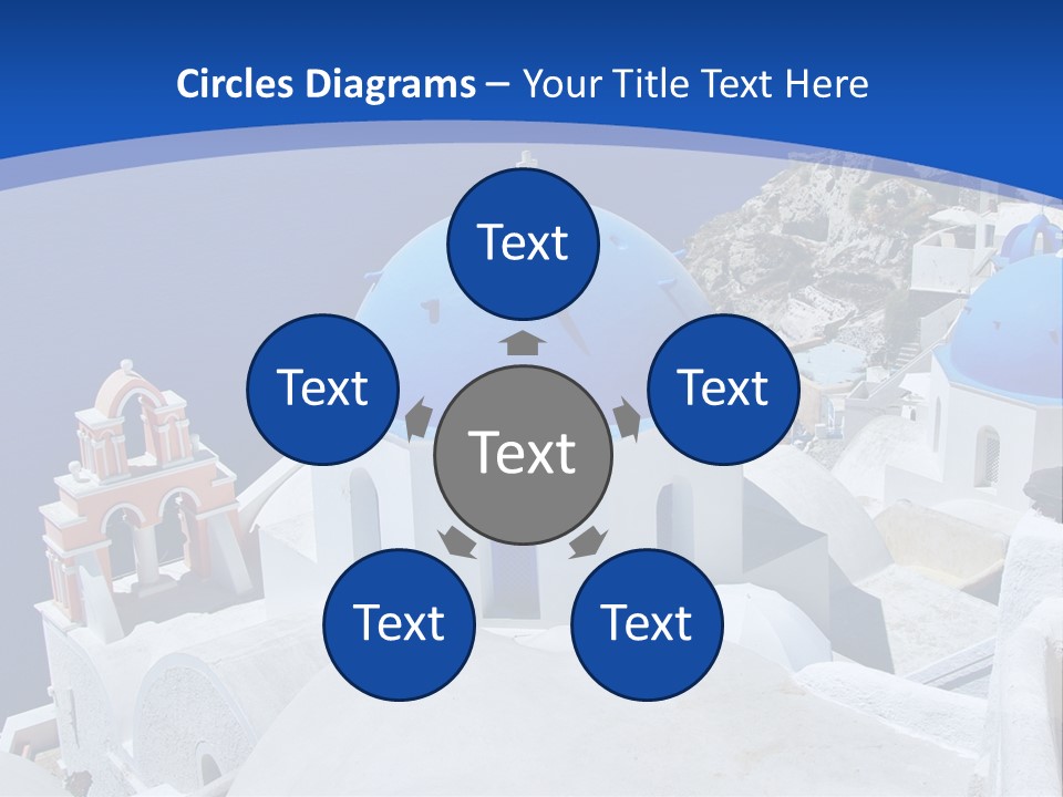 Beautiful View Oia PowerPoint Template