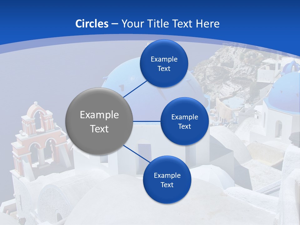 Beautiful View Oia PowerPoint Template
