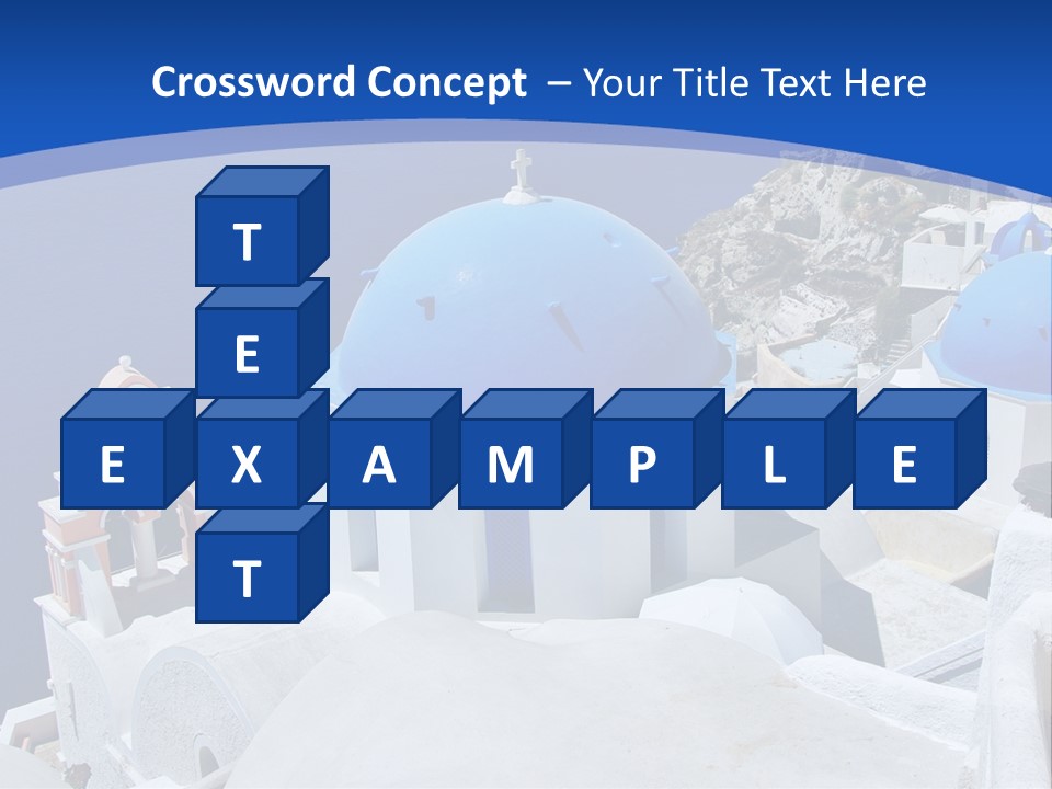 Beautiful View Oia PowerPoint Template