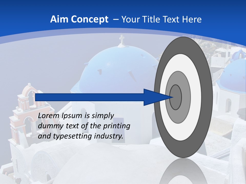 Beautiful View Oia PowerPoint Template