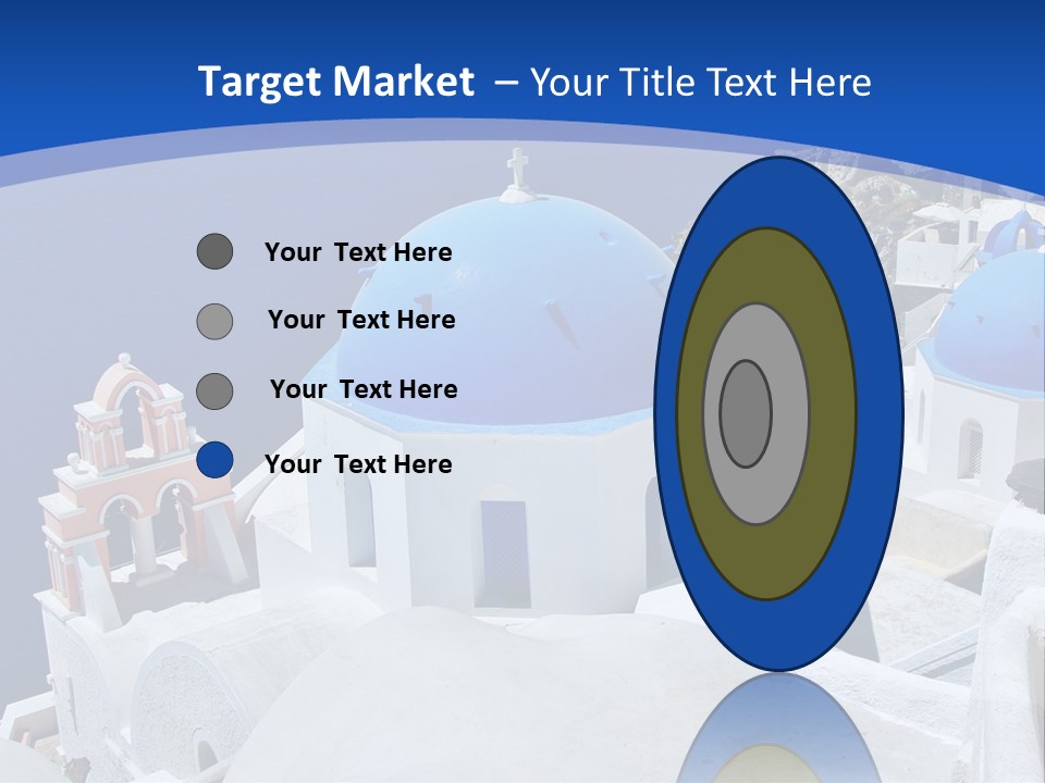 Beautiful View Oia PowerPoint Template