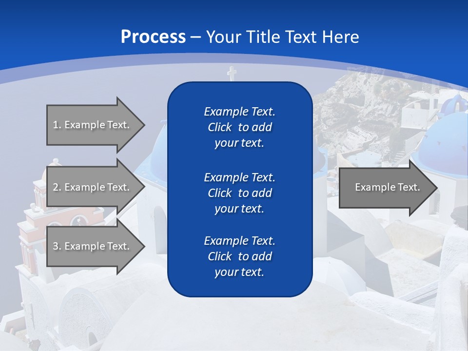 Beautiful View Oia PowerPoint Template