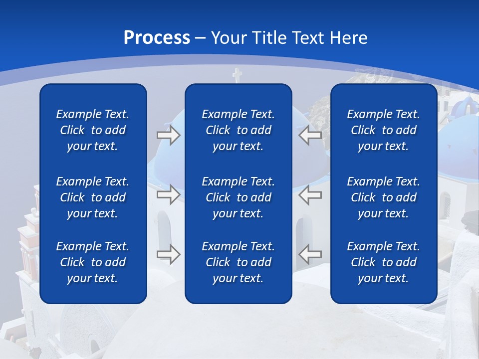 Beautiful View Oia PowerPoint Template