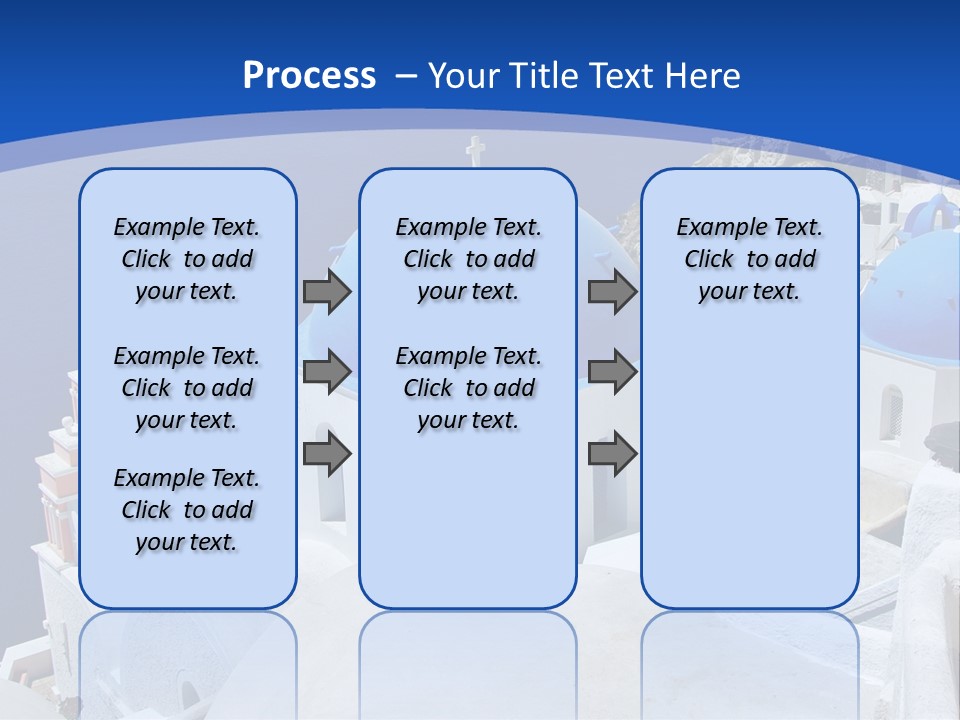 Beautiful View Oia PowerPoint Template