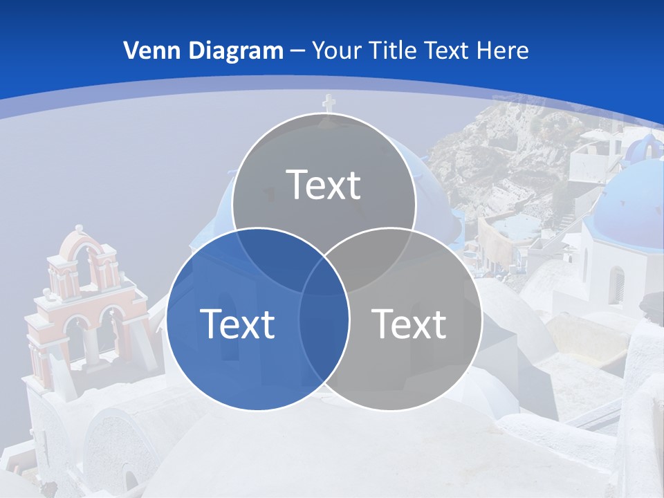 Beautiful View Oia PowerPoint Template