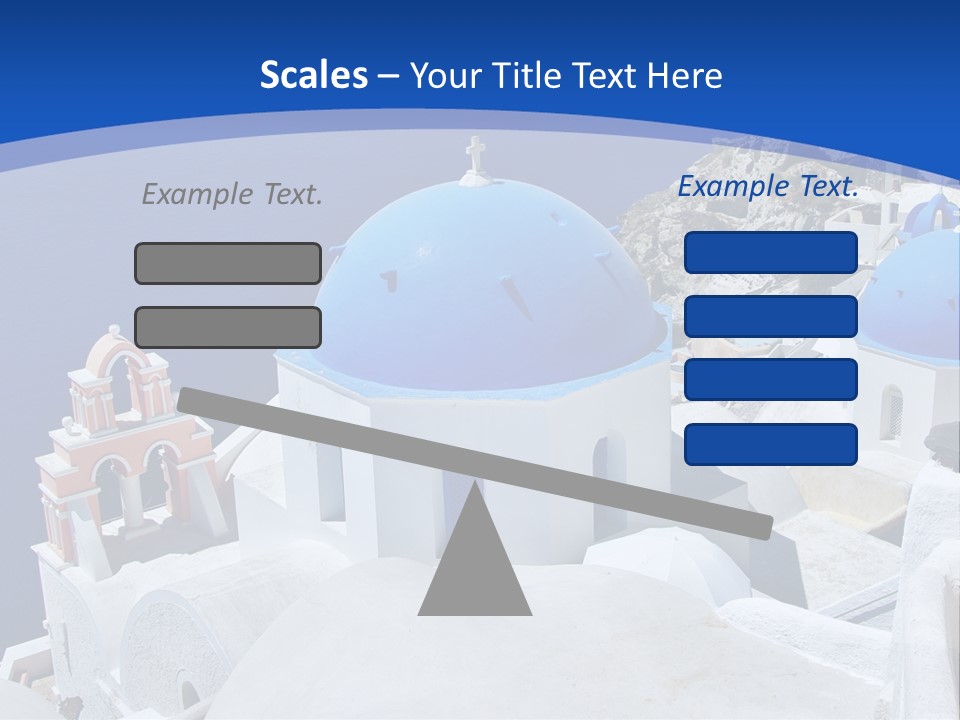 Beautiful View Oia PowerPoint Template