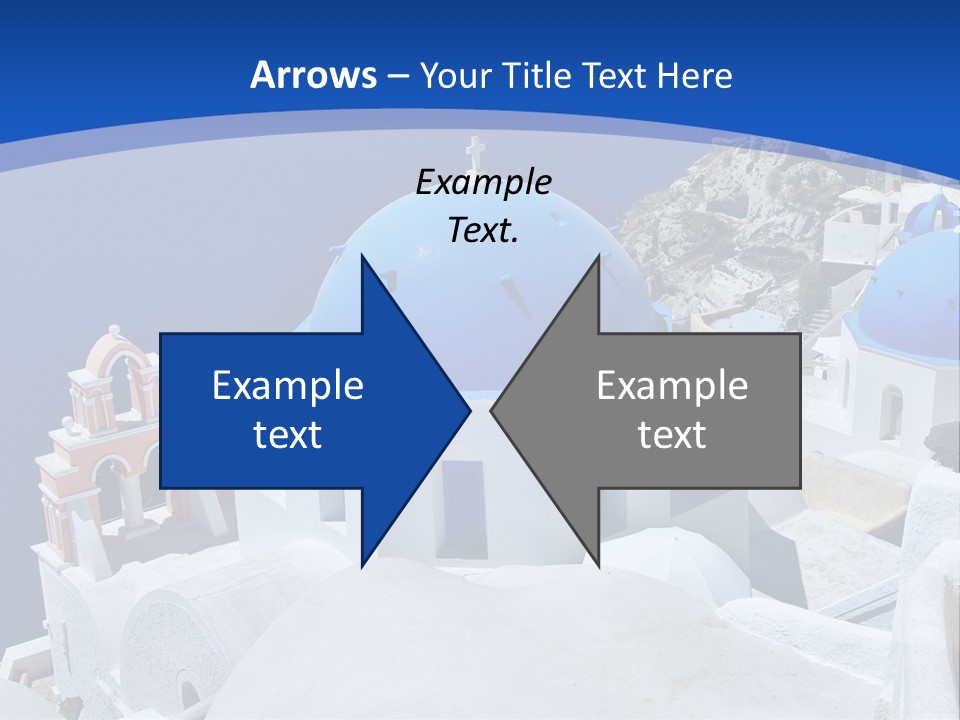 Beautiful View Oia PowerPoint Template
