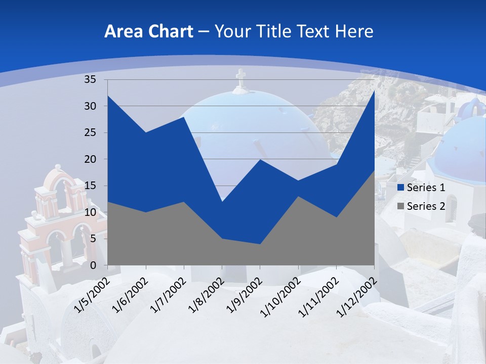 Beautiful View Oia PowerPoint Template