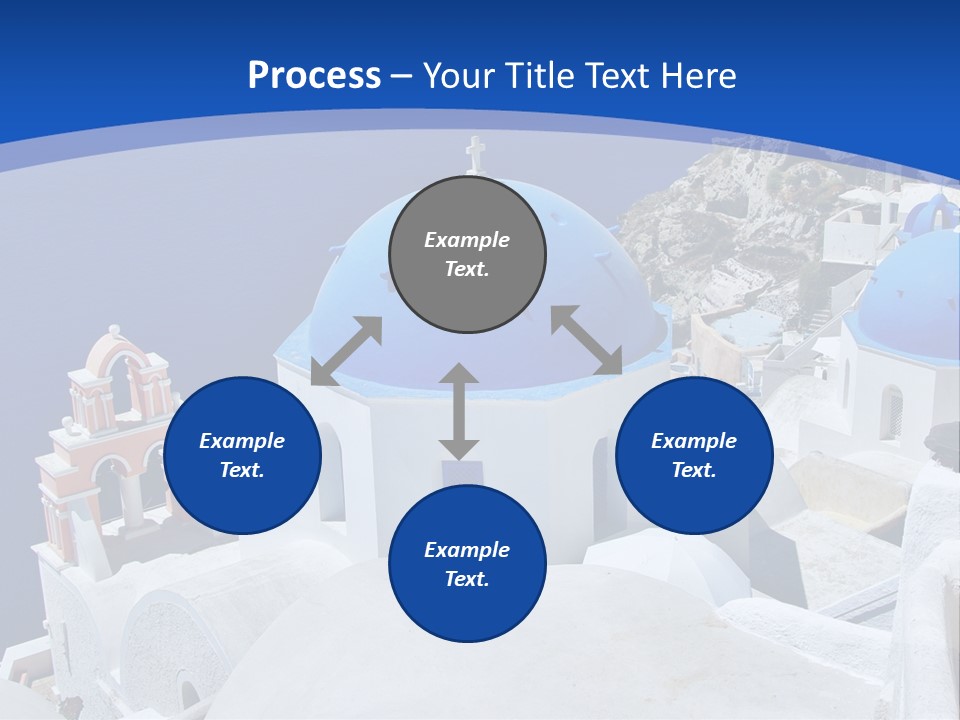 Beautiful View Oia PowerPoint Template