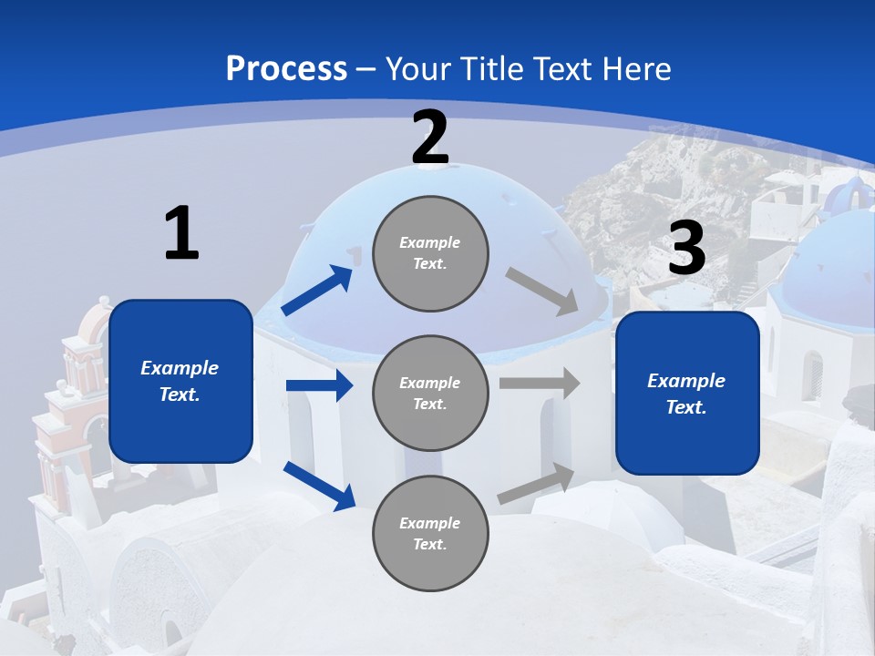 Beautiful View Oia PowerPoint Template
