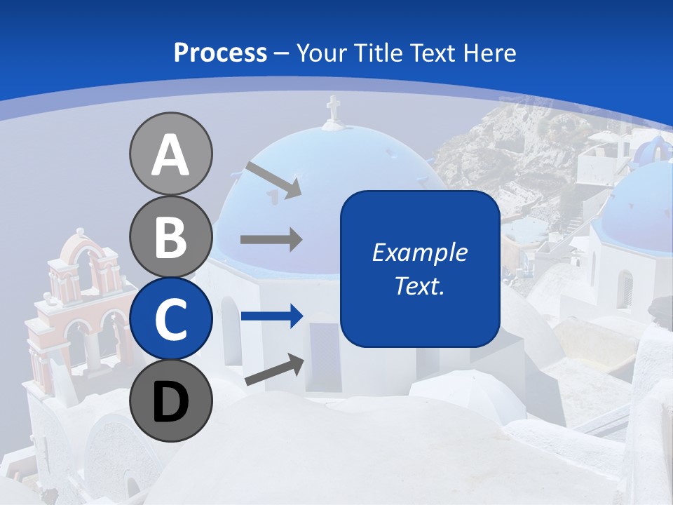 Beautiful View Oia PowerPoint Template