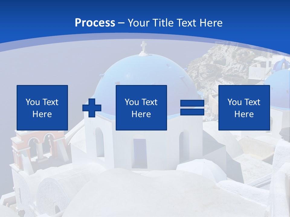 Beautiful View Oia PowerPoint Template