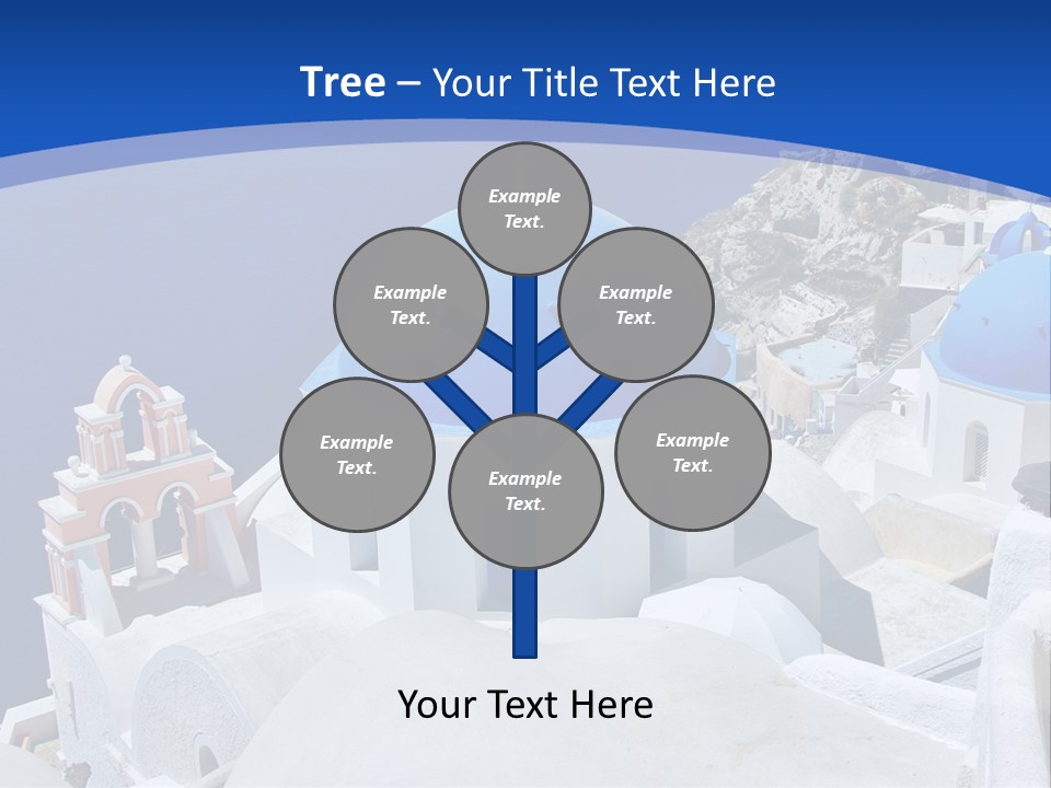 Beautiful View Oia PowerPoint Template