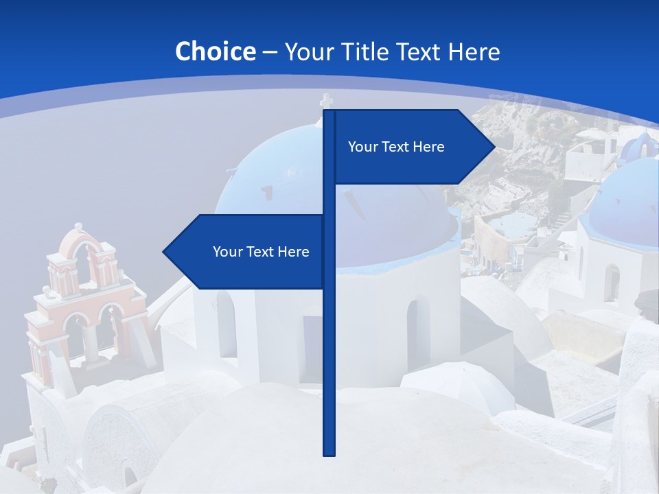 Beautiful View Oia PowerPoint Template
