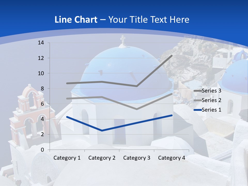 Beautiful View Oia PowerPoint Template