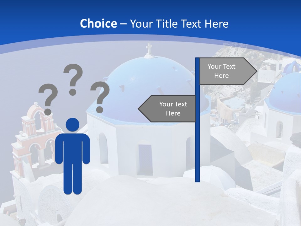 Beautiful View Oia PowerPoint Template