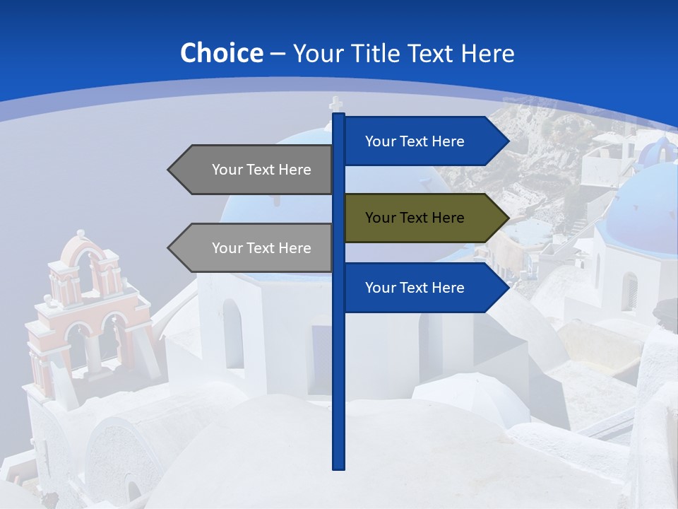 Beautiful View Oia PowerPoint Template