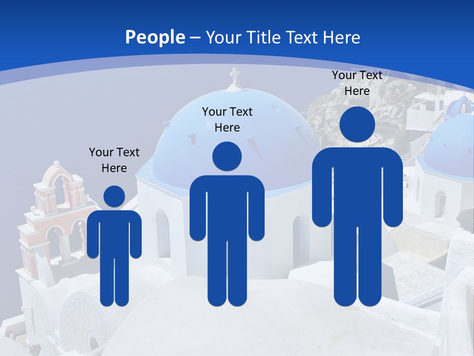 Beautiful View Oia PowerPoint Template