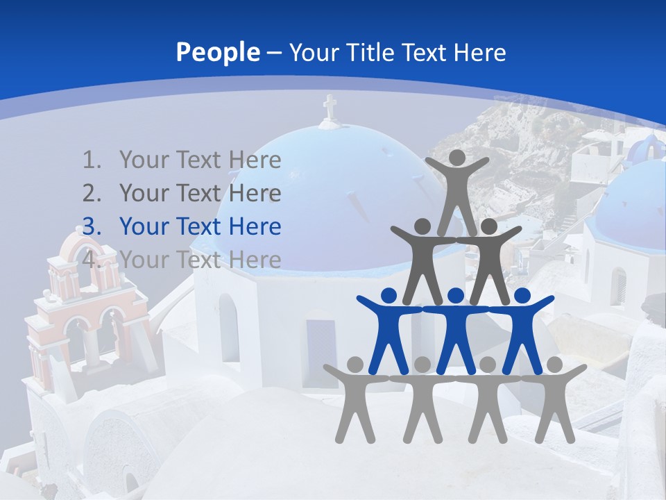 Beautiful View Oia PowerPoint Template