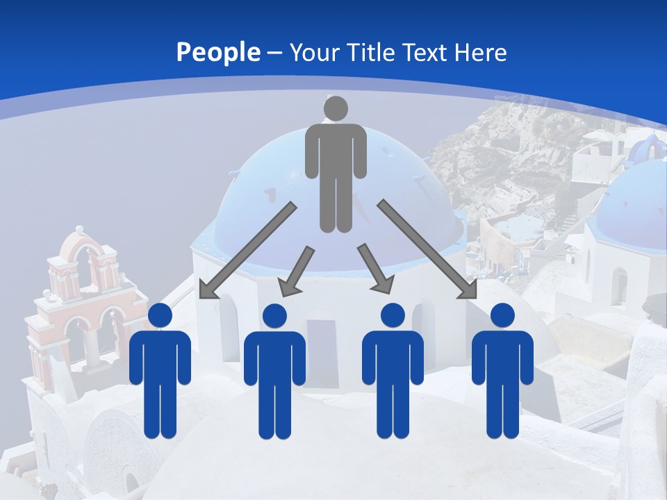 Beautiful View Oia PowerPoint Template