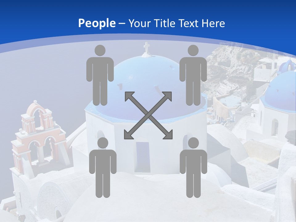 Beautiful View Oia PowerPoint Template