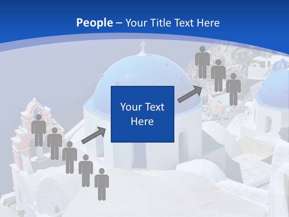 Beautiful View Oia PowerPoint Template