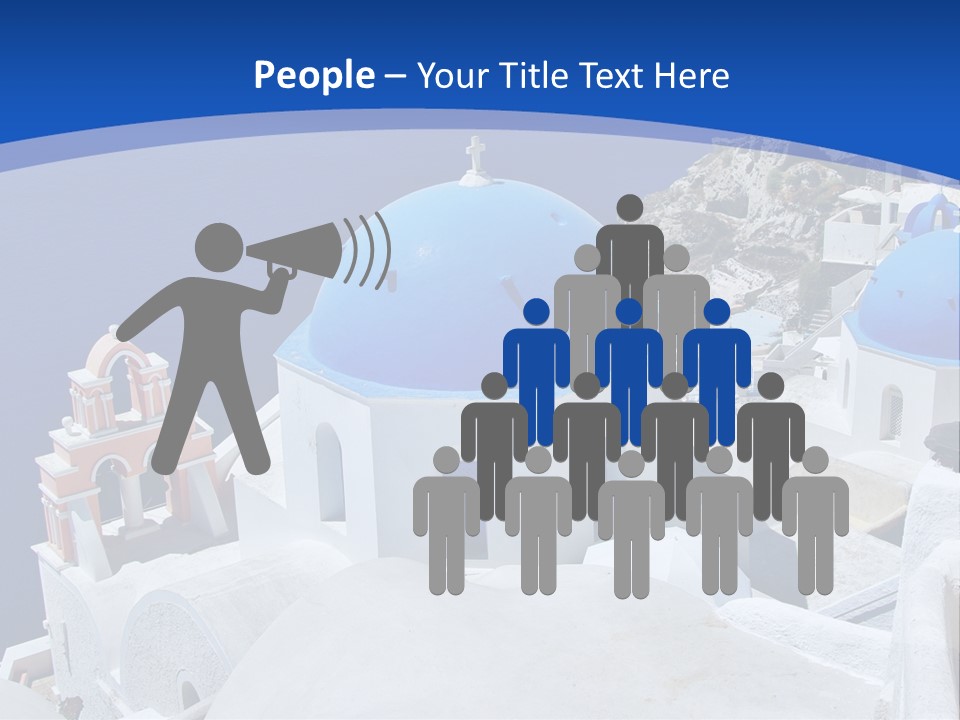 Beautiful View Oia PowerPoint Template