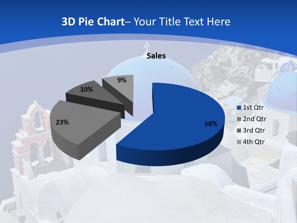Beautiful View Oia PowerPoint Template