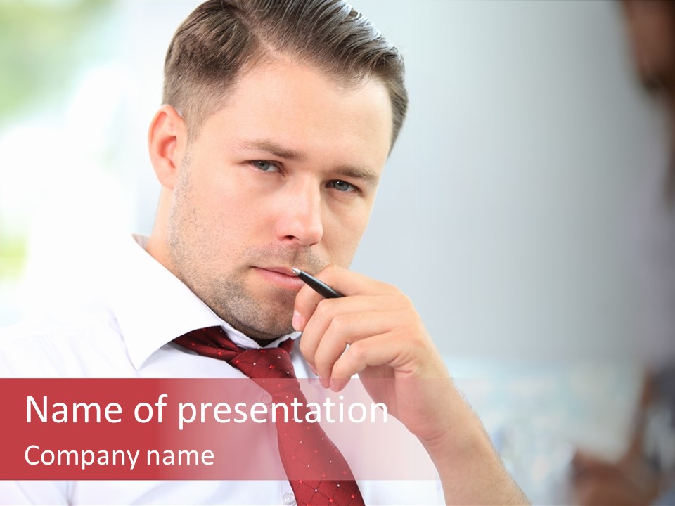 Professional Businessman Business PowerPoint Template