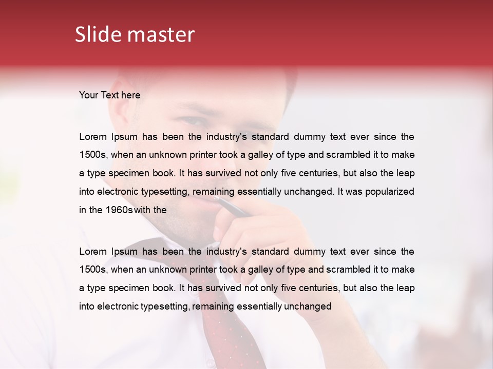 Professional Businessman Business PowerPoint Template