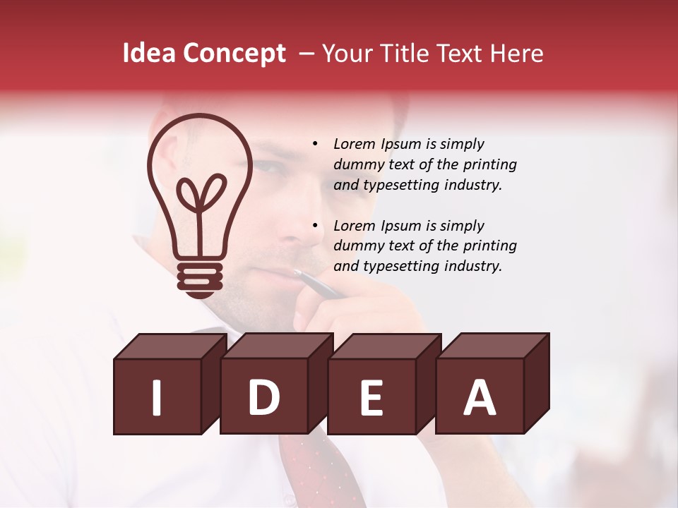 Professional Businessman Business PowerPoint Template