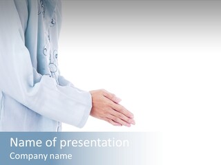 Condone Isolated Muslim Dress PowerPoint Template