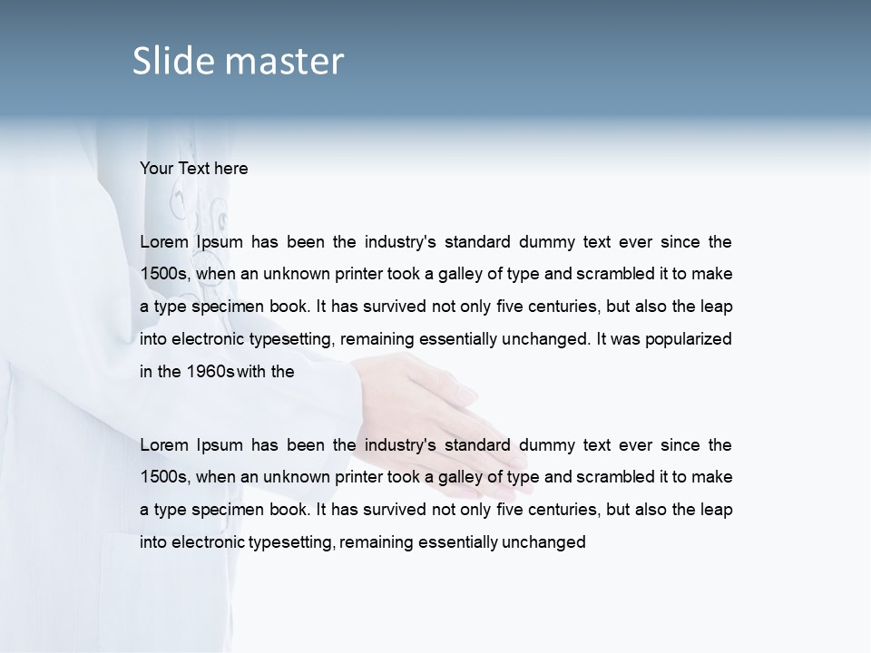 Condone Isolated Muslim Dress PowerPoint Template