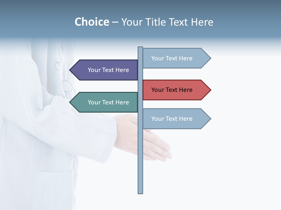 Condone Isolated Muslim Dress PowerPoint Template