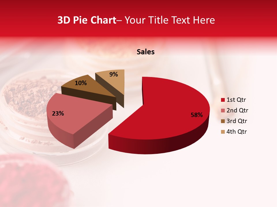 Lip Gloss Dark Particle PowerPoint Template