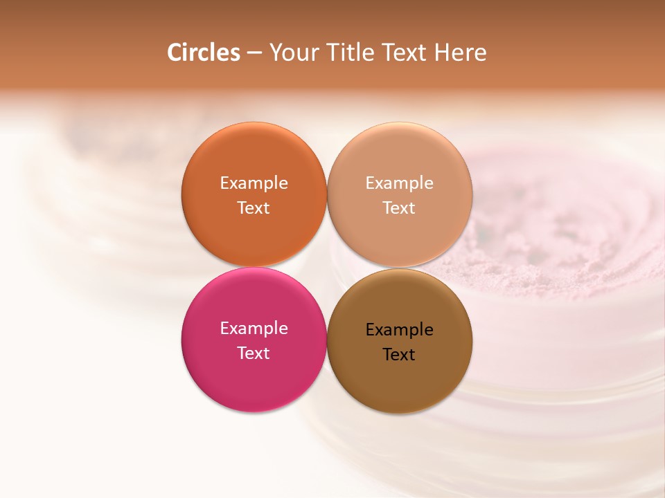 Closeup Ceremonial Make Up Bronze PowerPoint Template