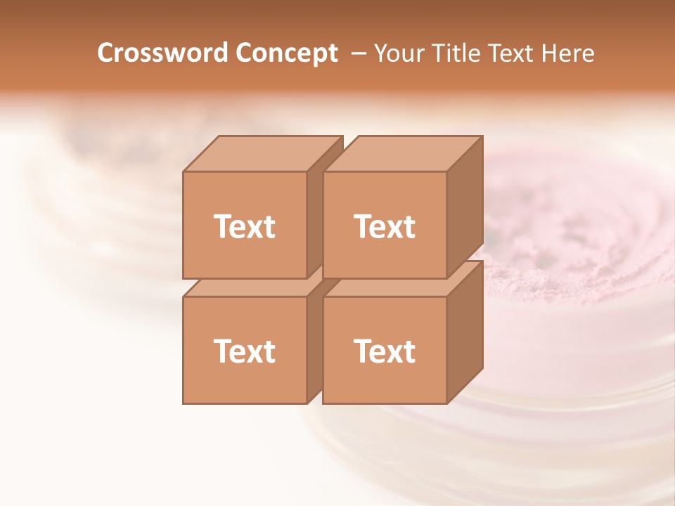 Closeup Ceremonial Make Up Bronze PowerPoint Template