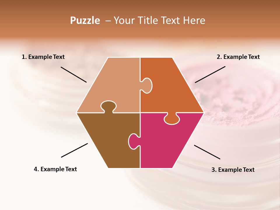 Closeup Ceremonial Make Up Bronze PowerPoint Template