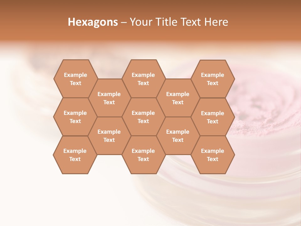 Closeup Ceremonial Make Up Bronze PowerPoint Template