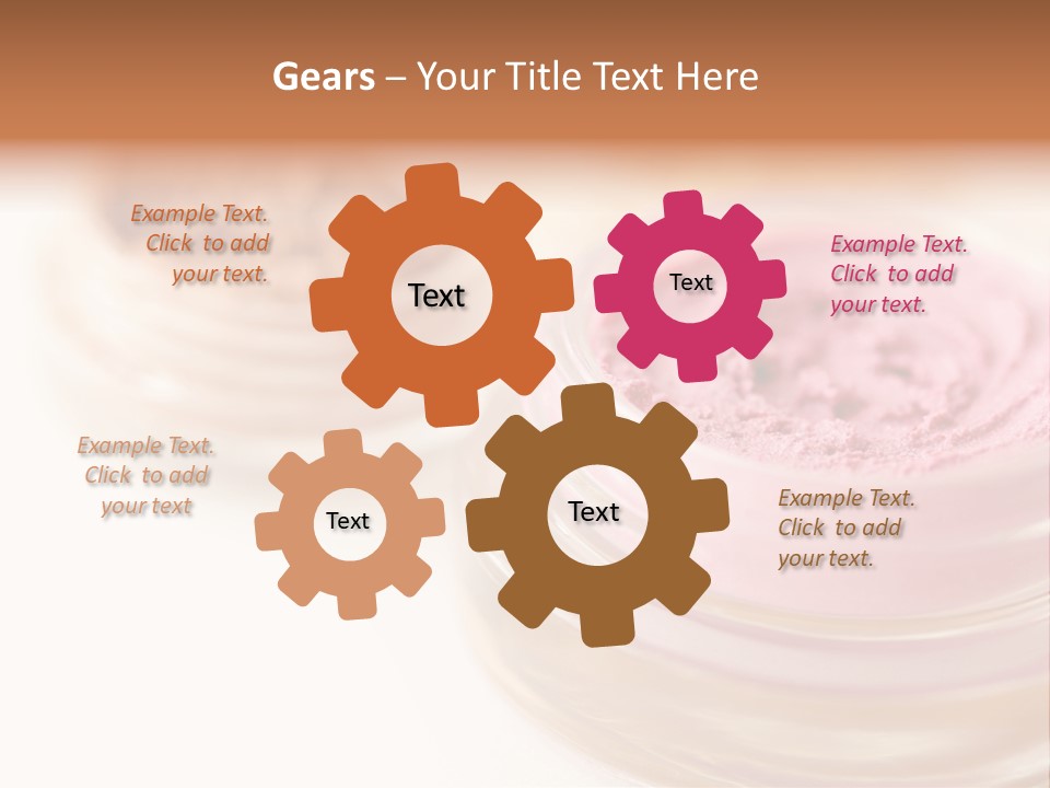 Closeup Ceremonial Make Up Bronze PowerPoint Template