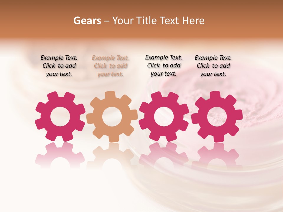 Closeup Ceremonial Make Up Bronze PowerPoint Template