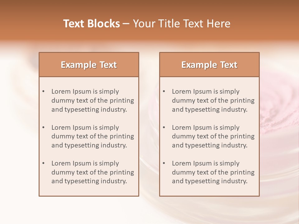 Closeup Ceremonial Make Up Bronze PowerPoint Template