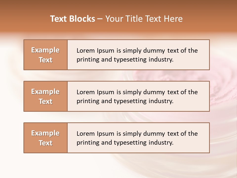 Closeup Ceremonial Make Up Bronze PowerPoint Template