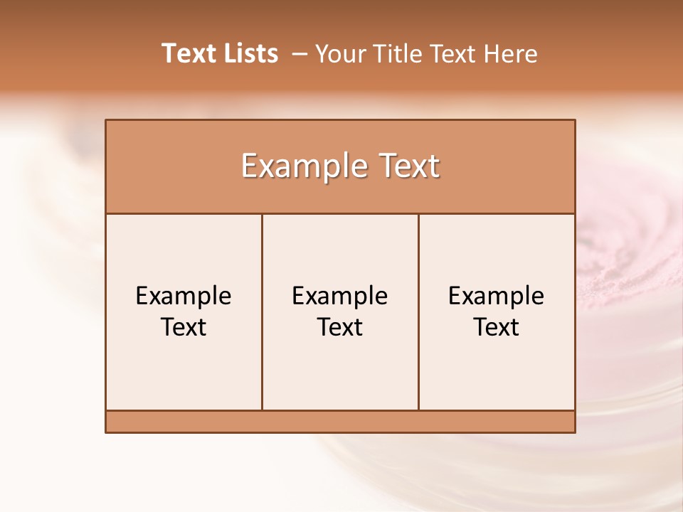 Closeup Ceremonial Make Up Bronze PowerPoint Template