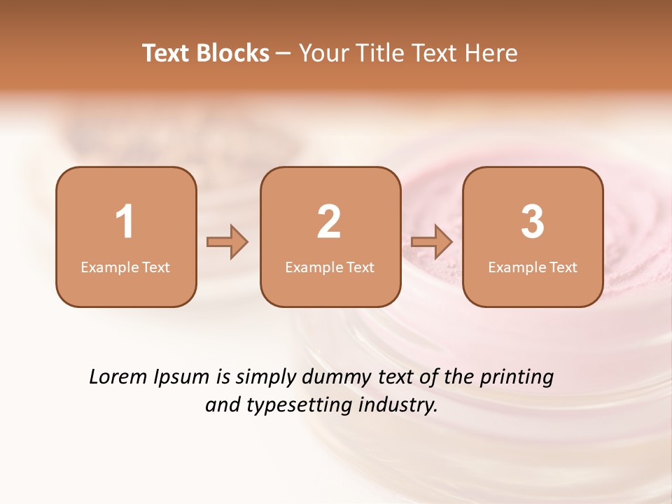 Closeup Ceremonial Make Up Bronze PowerPoint Template