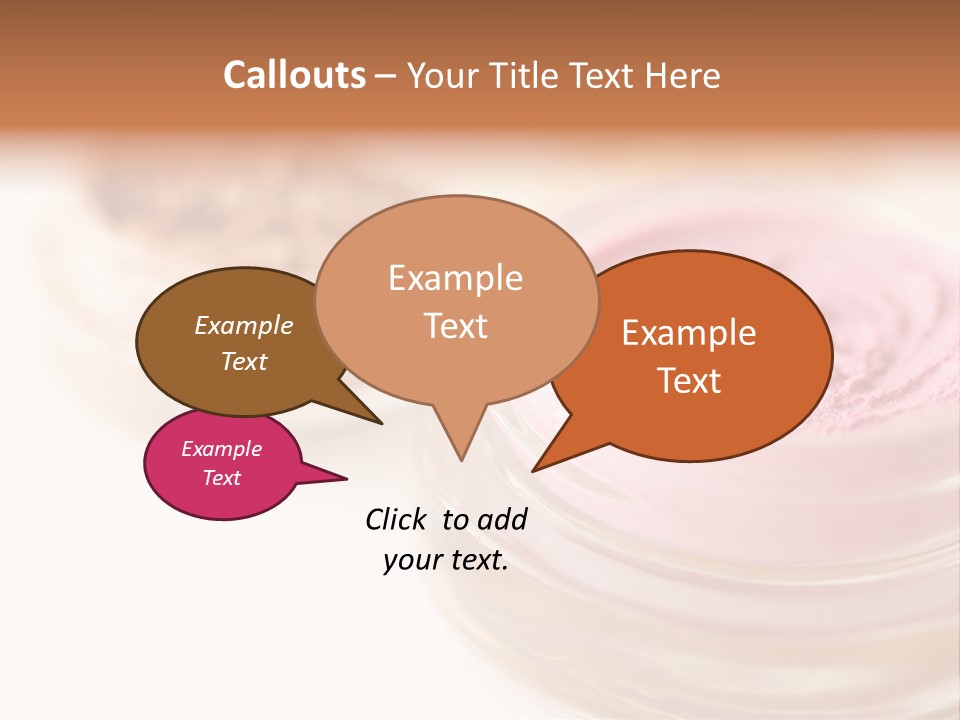 Closeup Ceremonial Make Up Bronze PowerPoint Template