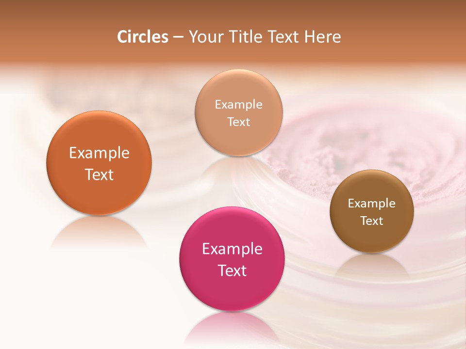 Closeup Ceremonial Make Up Bronze PowerPoint Template