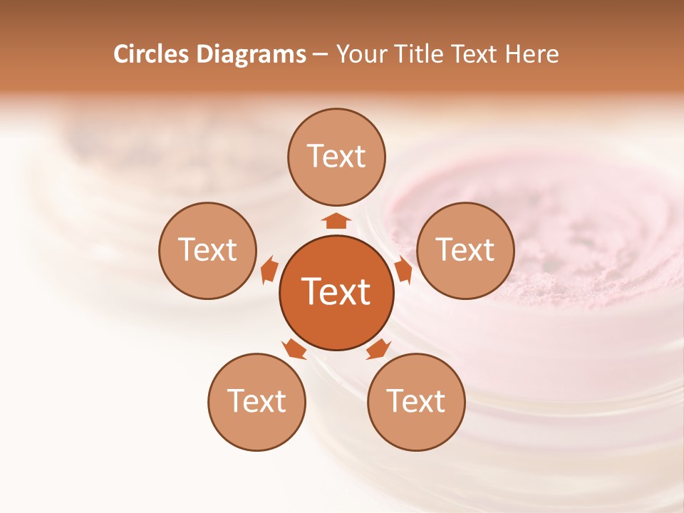 Closeup Ceremonial Make Up Bronze PowerPoint Template